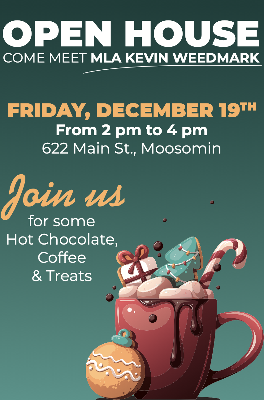 Kevin Weedmark MLA Open House